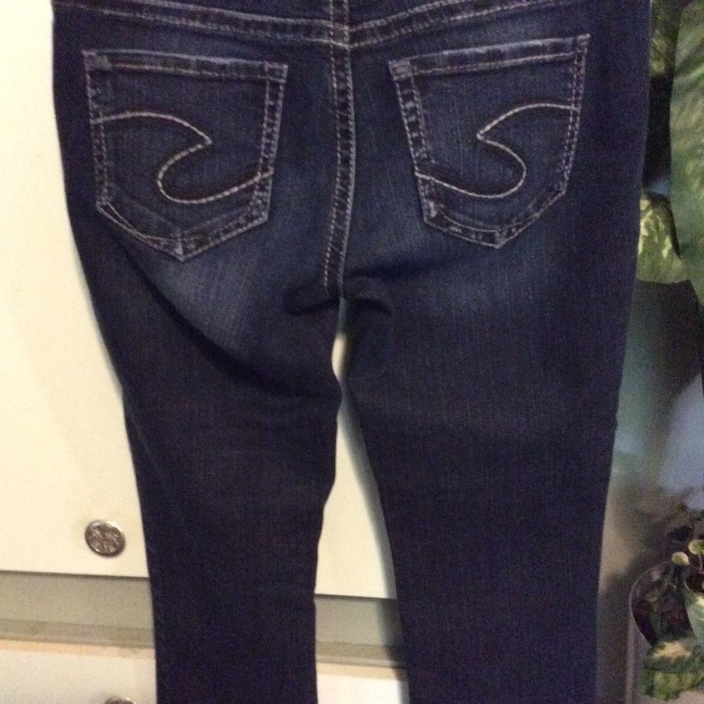 Silver jean Capris